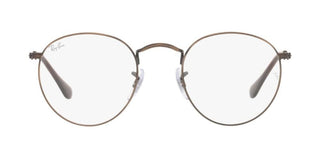 Ray-Ban ROUND METAL RX 3447V unisex Brown Round Eyeglasses