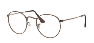 Ray-Ban ROUND METAL RX 3447V unisex Brown Round Eyeglasses