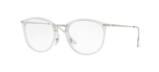 Ray-Ban ROUND RX 7140 unisex Transparent Round Eyeglasses