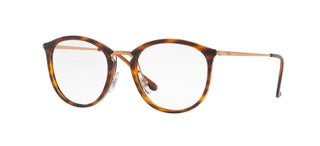 Ray-Ban ROUND RX 7140 unisex Havana Round Eyeglasses