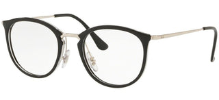 Ray-Ban ROUND RX 7140 unisex Black Round Eyeglasses