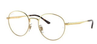 Ray-Ban RX 3681V unisex Gold Round Eyeglasses