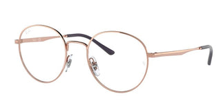 Ray-Ban RX 3681V unisex Rose gold Round Eyeglasses