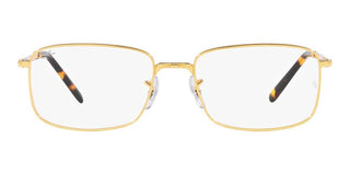 Ray-Ban RX 3717V unisex Gold Geometric Eyeglasses