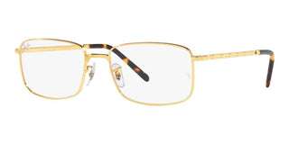 Ray-Ban RX 3717V unisex Gold Geometric Eyeglasses