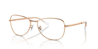 Ray-Ban RX 3733V unisex Rose gold Squared Eyeglasses