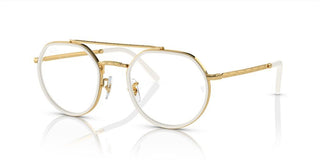 Ray-Ban RX 3765V unisex Gold Geometric Eyeglasses