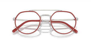 Ray-Ban RX 3765V unisex Red Geometric Eyeglasses