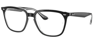 Ray-Ban RX 4362V unisex Black Squared Eyeglasses