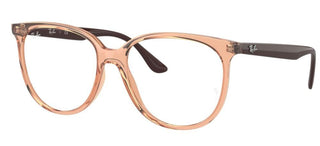 Ray-Ban RX 4378V women Brown Round Eyeglasses