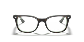 Ray-Ban RX 5285 unisex Havana Squared Eyeglasses