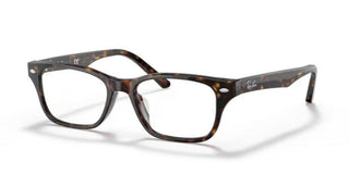 Ray-Ban RX 5345D unisex Havana Squared Eyeglasses