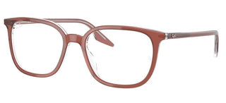 Ray-Ban RX 5406 unisex Brown Geometric Eyeglasses