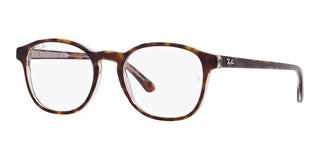 Ray-Ban RX 5417 unisex Havana Geometric Eyeglasses