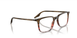 Ray-Ban RX 5421 unisex Brown Squared Eyeglasses