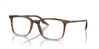 Ray-Ban RX 5421 unisex Brown Squared Eyeglasses