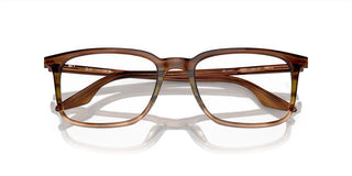 Ray-Ban RX 5421 unisex Brown Squared Eyeglasses