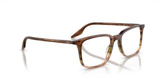 Ray-Ban RX 5421 unisex Brown Squared Eyeglasses