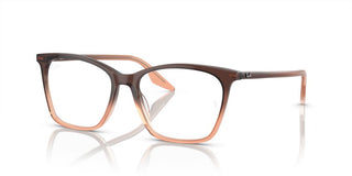 Ray-Ban RX 5422 women Brown Squared Eyeglasses