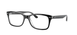 Ray-Ban RX 5428 unisex Black Squared Eyeglasses