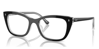 Ray-Ban RX 5433 unisex Black Squared Eyeglasses