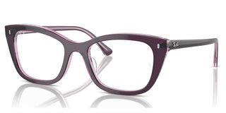 Ray-Ban RX 5433 unisex Violet Squared Eyeglasses