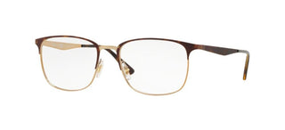 Ray-Ban RX 6421 unisex Havana Geometric Eyeglasses