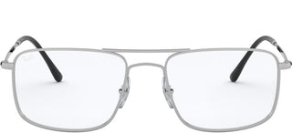 Ray-Ban RX 6434 men Silver Pilot Eyeglasses