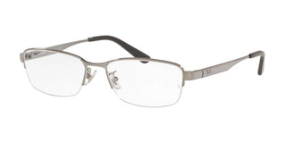 Ray-Ban RX 6453D unisex Ruthenium Squared Eyeglasses