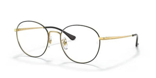 Ray-Ban RX 6475D unisex Gold Round Eyeglasses