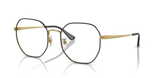 Ray-Ban RX 6482D unisex Gold Oversize Eyeglasses