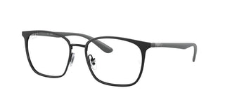 Ray-Ban RX 6486 unisex Black Squared Eyeglasses