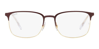 Ray-Ban RX 6494 unisex Brown Squared Eyeglasses