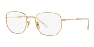 Ray-Ban RX 6496 unisex Gold Geometric Eyeglasses