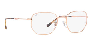 Ray-Ban RX 6496 unisex Rose gold Geometric Eyeglasses