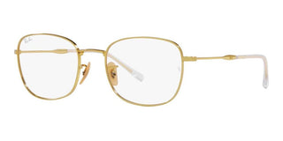 Ray-Ban RX 6497 unisex Gold Geometric Eyeglasses