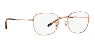 Ray-Ban RX 6497 unisex Rose gold Geometric Eyeglasses