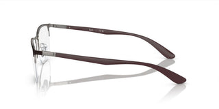 Ray-Ban RX 6513 unisex Brown Geometric Eyeglasses