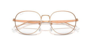 Ray-Ban RX 6517D unisex Rose gold Round Eyeglasses