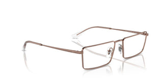 Ray-Ban RX 6541 unisex Brown Geometric Eyeglasses