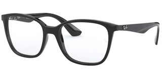 Ray-Ban RX 7066 unisex Black Geometric Eyeglasses