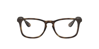 Ray-Ban RX 7074 unisex Havana Geometric Eyeglasses