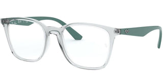 Ray-Ban RX 7177 unisex Transparent Geometric Eyeglasses