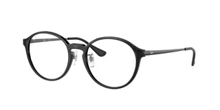 Ray-Ban RX 7178D unisex Black Round Eyeglasses