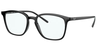 Ray-Ban RX 7185 unisex Black Geometric Eyeglasses