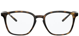 Ray-Ban RX 7185 unisex Havana Geometric Eyeglasses