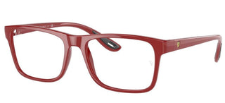 Ray-Ban RX 7205M SCUDERIA FERRARI unisex Red Geometric Eyeglasses