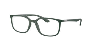 Ray-Ban RX 7208 unisex Green Squared Eyeglasses