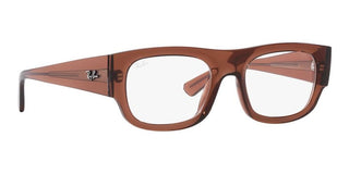 Ray-Ban RX 7218 unisex Brown Squared Eyeglasses