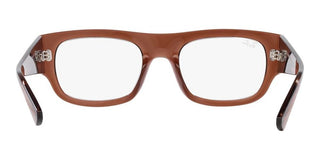 Ray-Ban RX 7218 unisex Brown Squared Eyeglasses